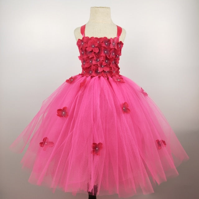 Princess Flowers Petal girl wedding dress