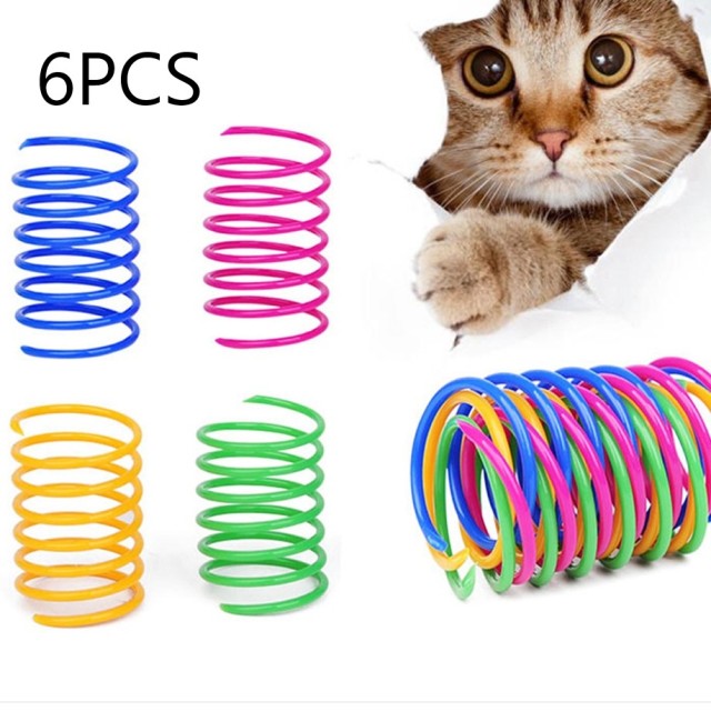 Cat Colorful Spring Toy