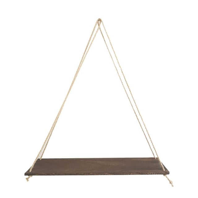 Premium Wood Swing Hanging Rope Wall