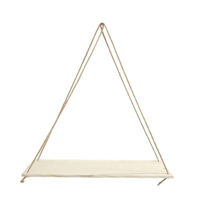 Premium Wood Swing Hanging Rope Wall