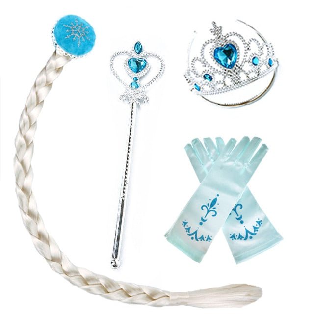 Elsa White Wig Kids Cosplay Snow Queen